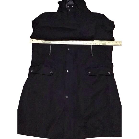 ZARA MAN MEN’S REMOVABLE HOODED BLACK COAT JACKET XL - Picture 12 of 13